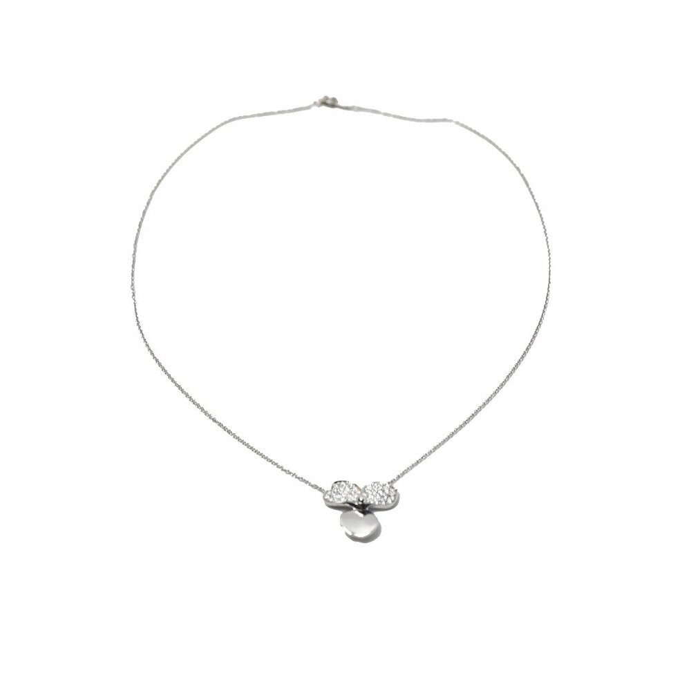 Tiffany Paper Flower Diamond Flower Pendant Platium